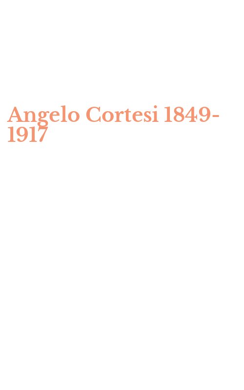 Angelo Cortesi 1849-1917