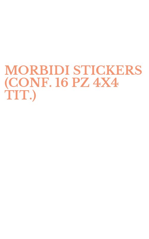 MORBIDI STICKERS (CONF. 16 PZ 4X4 TIT.)