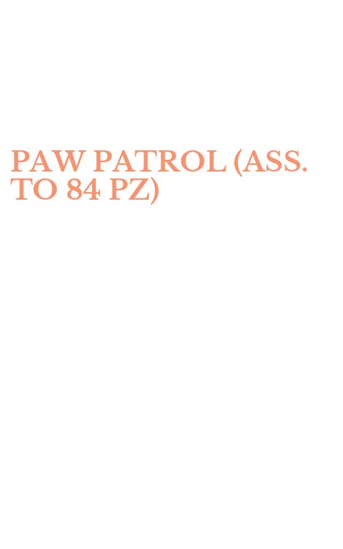 PAW PATROL (ASS. TO 84 PZ)