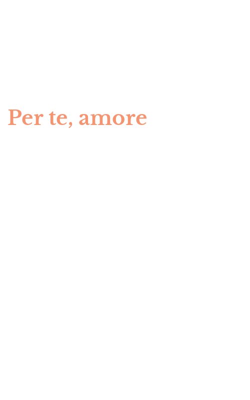 Per te, amore