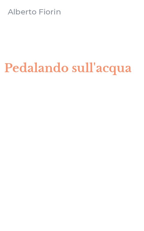 Pedalando sull'acqua