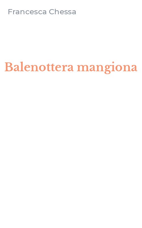 Balenottera mangiona