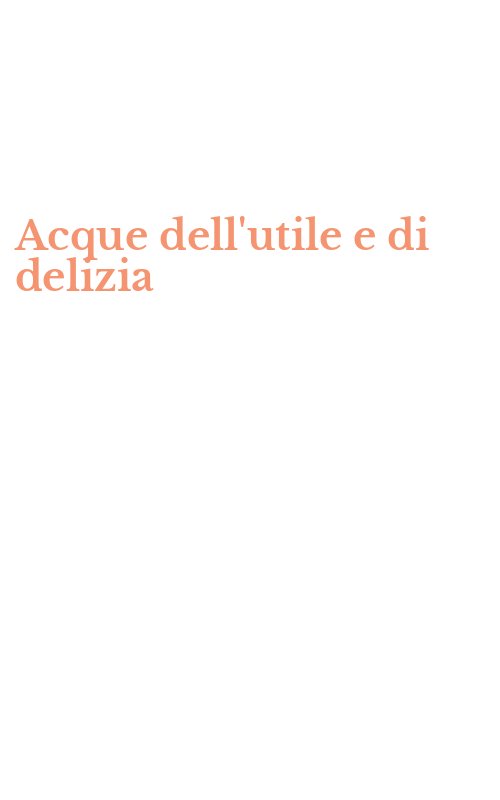 Acque dell'utile e di delizia