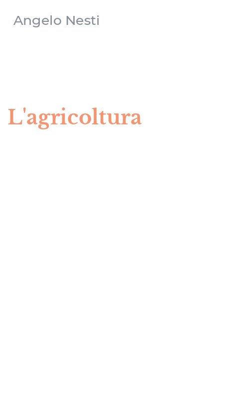 L'agricoltura