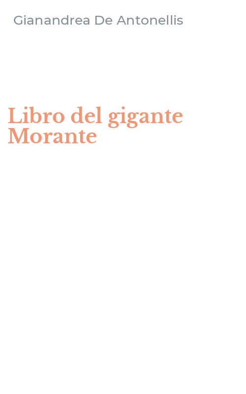Libro del gigante Morante