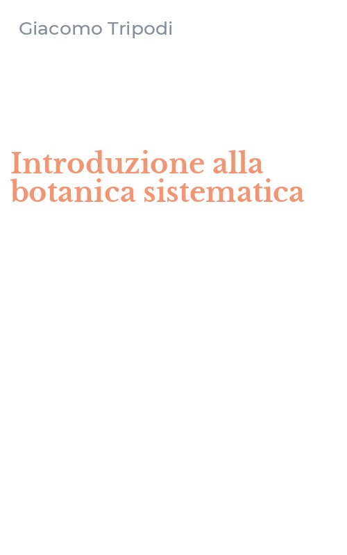 Introduzione alla botanica sistematica
