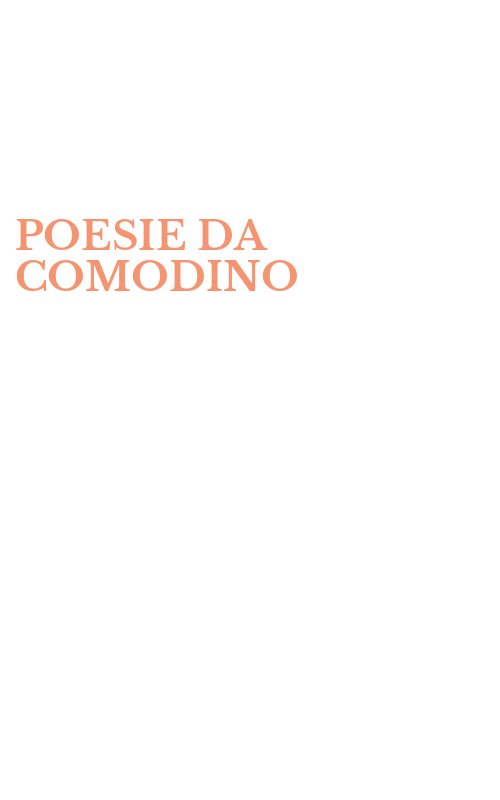 POESIE DA COMODINO