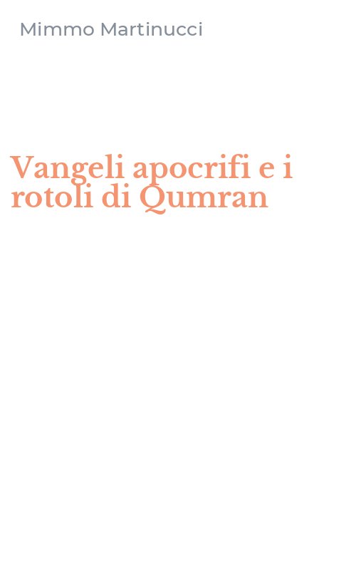 Vangeli apocrifi e i rotoli di Qumran
