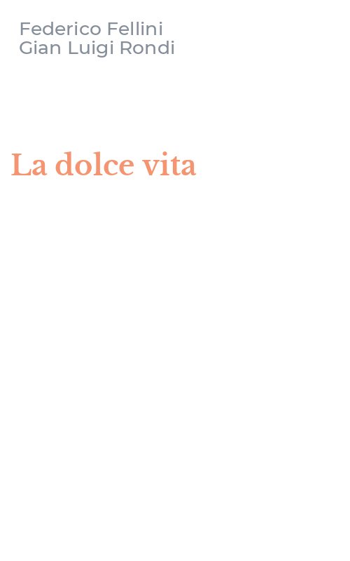La dolce vita