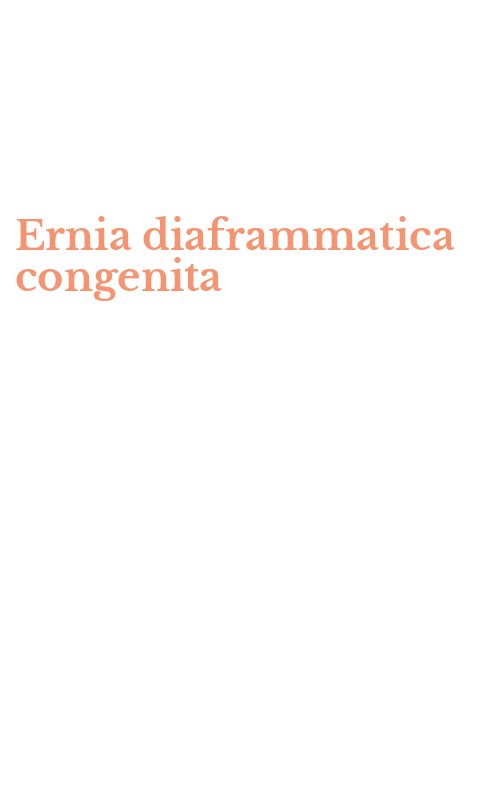 Ernia diaframmatica congenita