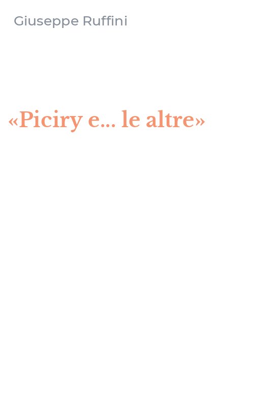 «Piciry e... le altre»
