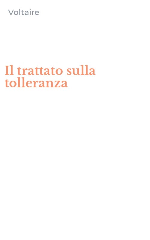 Il trattato sulla tolleranza