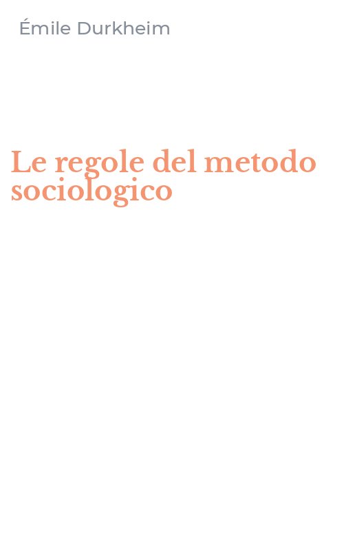 Le regole del metodo sociologico