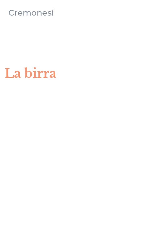 La birra