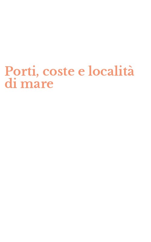 Porti, coste e località di mare