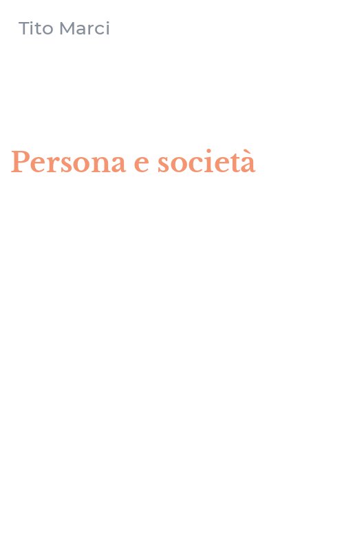 Persona e società
