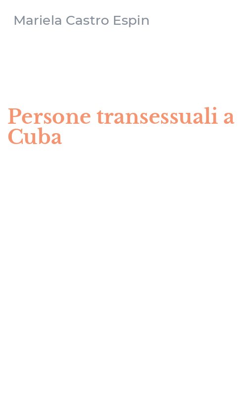 Persone transessuali a Cuba