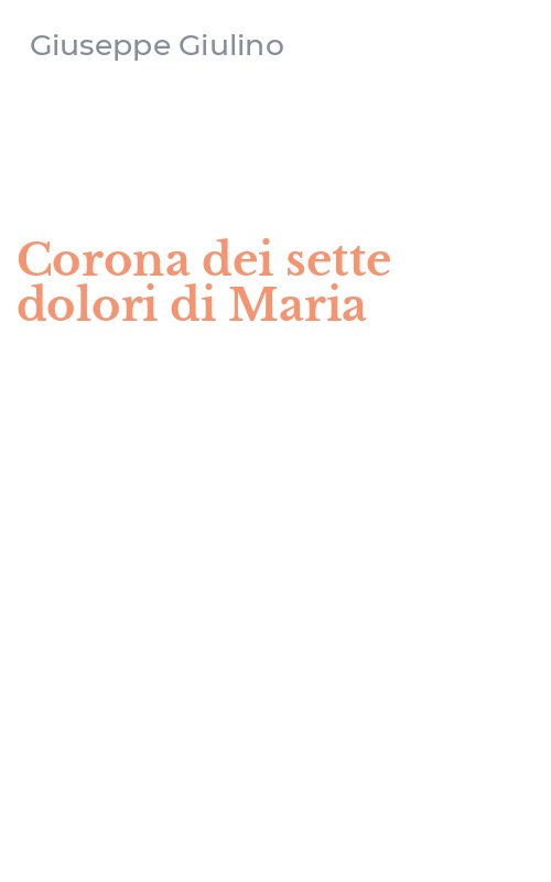 Corona dei sette dolori di Maria