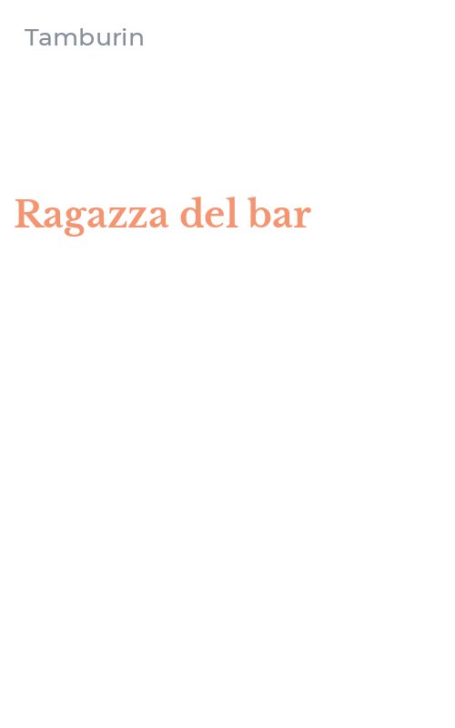 Ragazza del bar