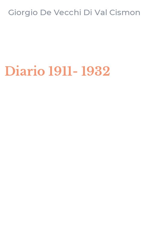 Diario 1911-1932