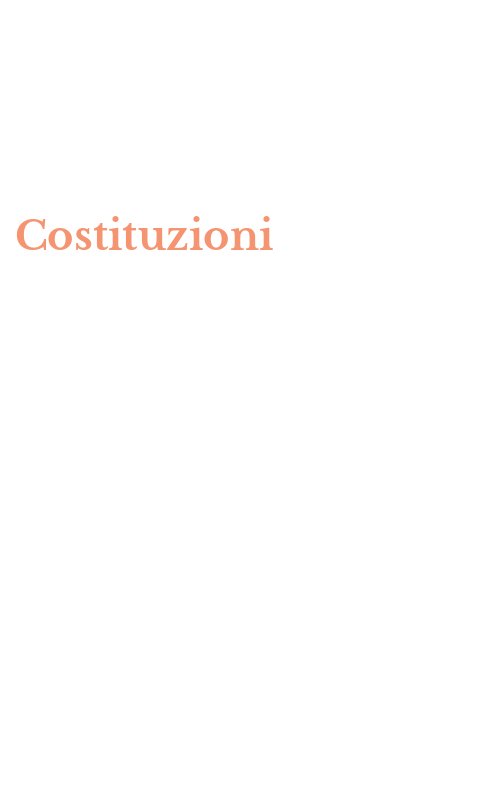 Costituzioni
