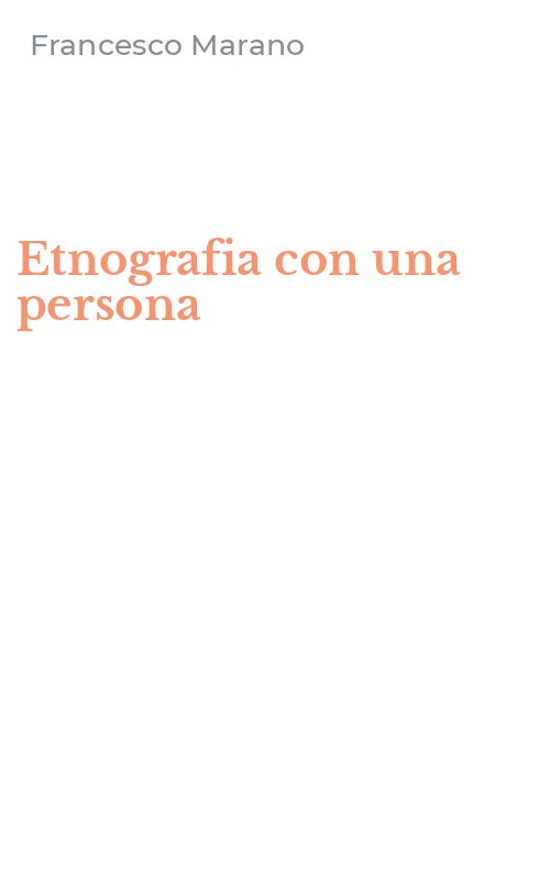 Etnografia con una persona