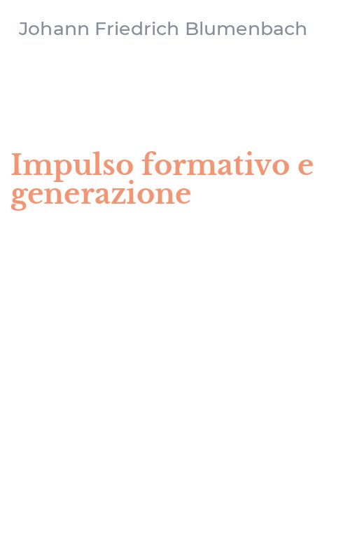 Impulso formativo e generazione