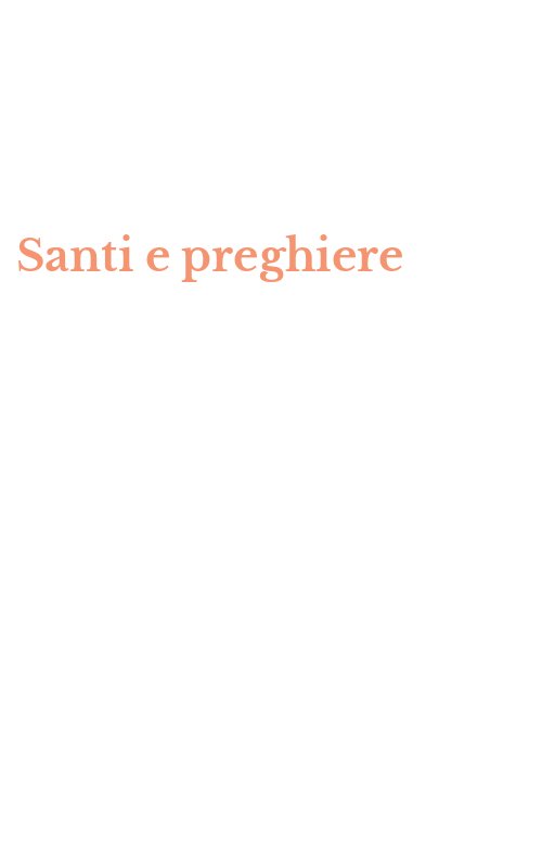 Santi e preghiere
