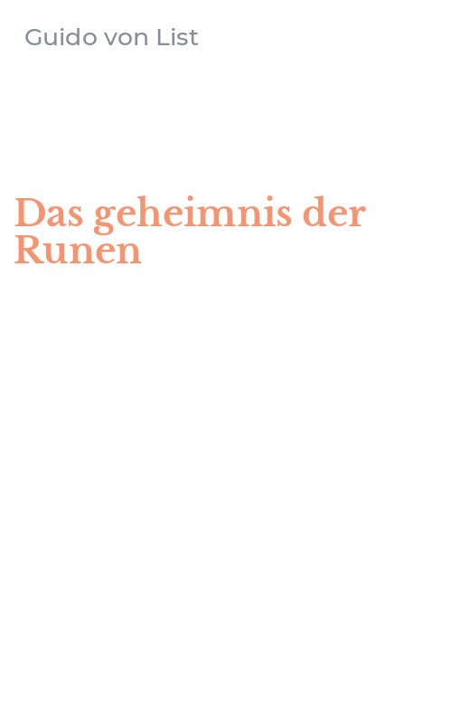 Das geheimnis der Runen