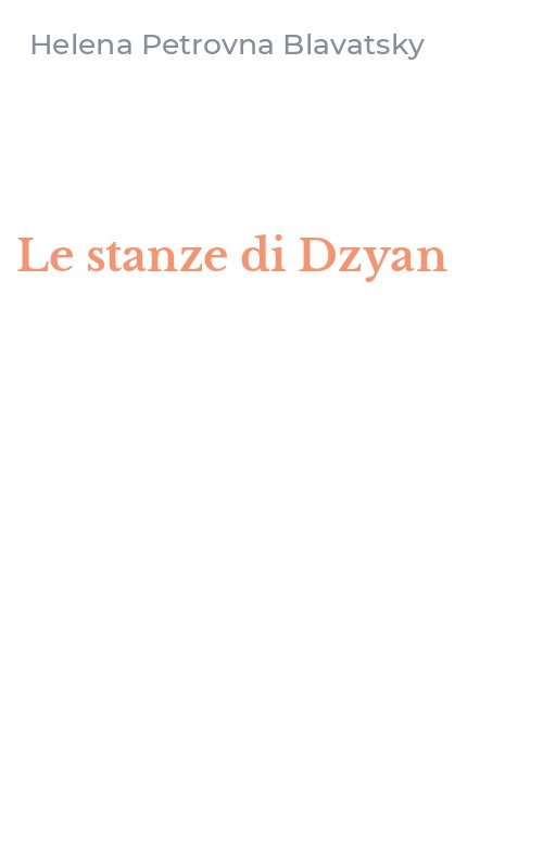 Le stanze di Dzyan