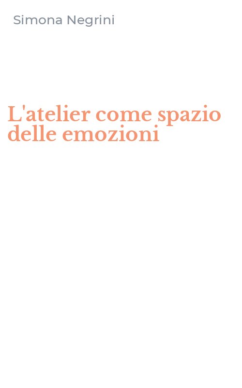 L'atelier come spazio delle emozioni