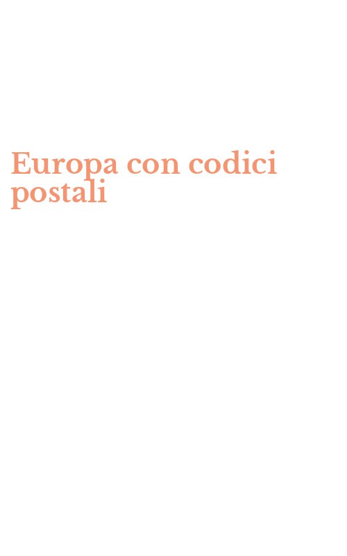 Europa con codici postali