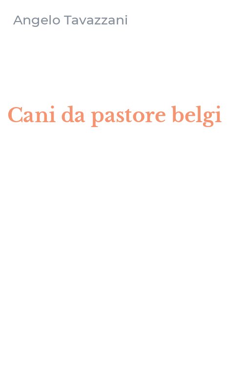Cani da pastore belgi