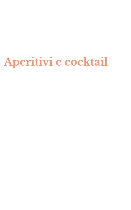 Aperitivi e cocktail