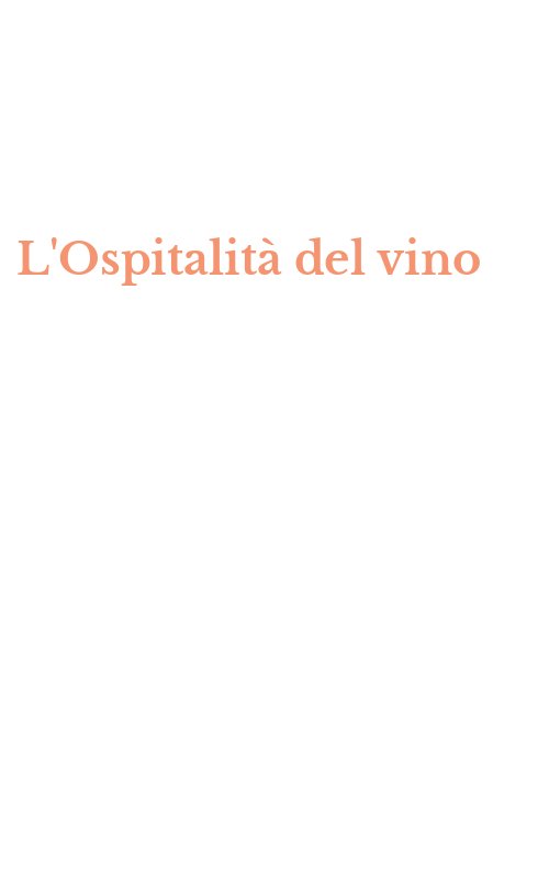 L'Ospitalità del vino