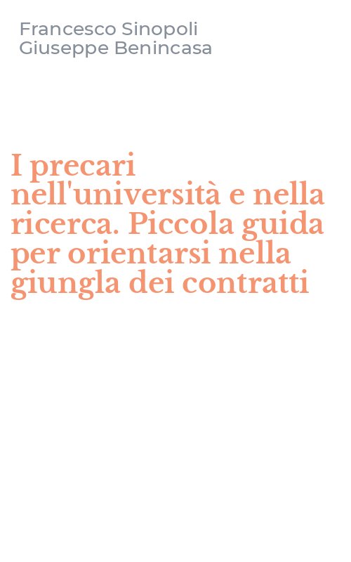 I precari nell'università e nella ricerca. Piccola guida per orientarsi nella giungla dei contratti