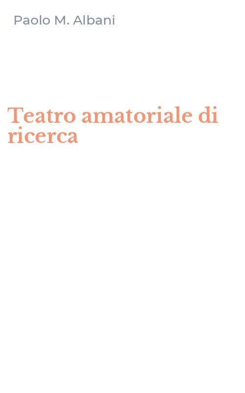 Teatro amatoriale di ricerca