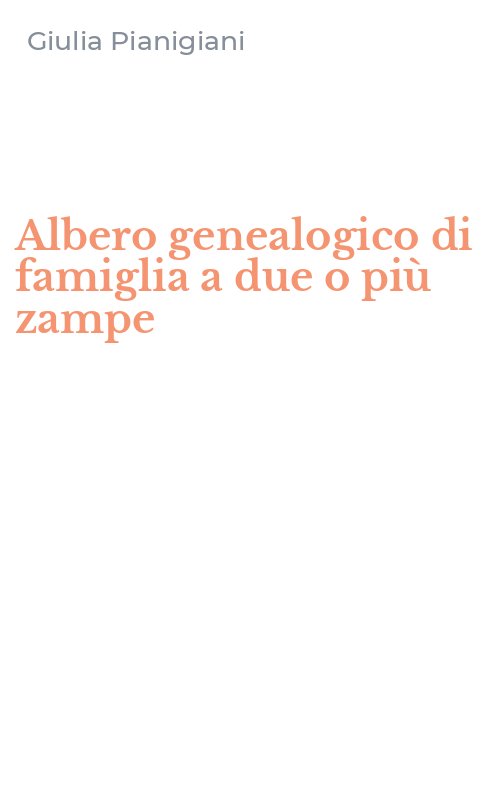 Albero genealogico di famiglia a due o più zampe