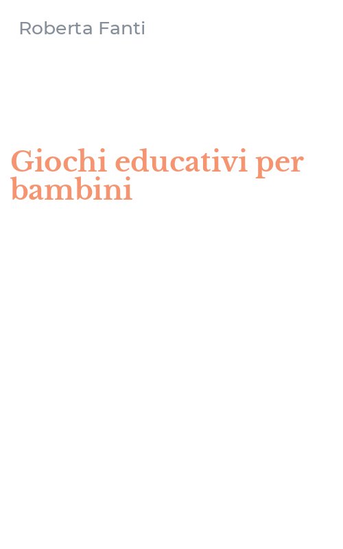 Giochi educativi per bambini