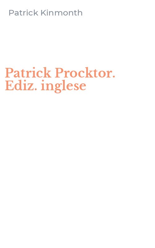 Patrick Procktor. Ediz. inglese
