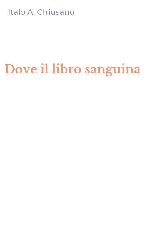 Dove il libro sanguina