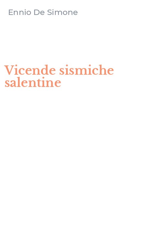 Vicende sismiche salentine
