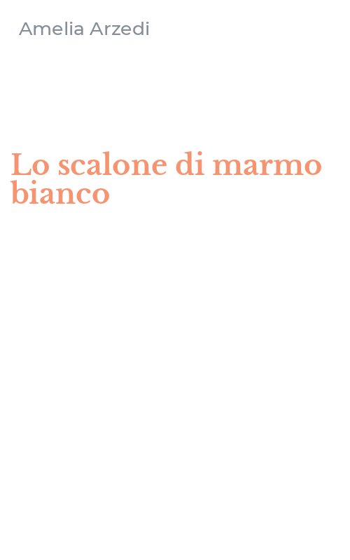 Lo scalone di marmo bianco