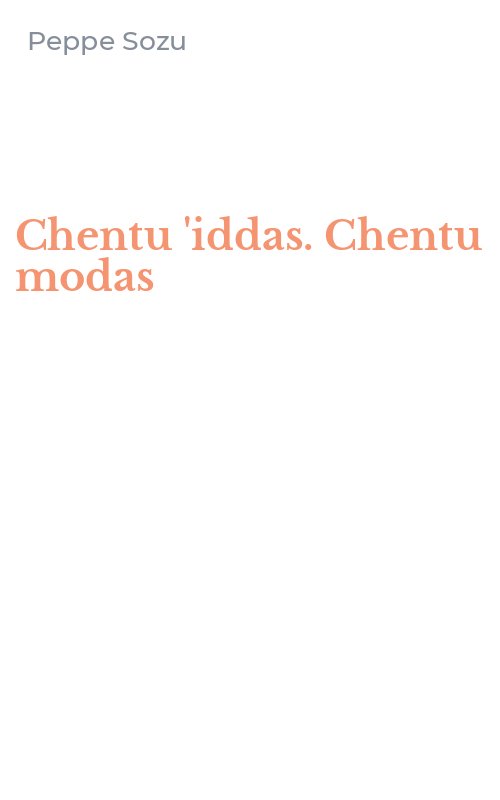 Chentu 'iddas. Chentu modas