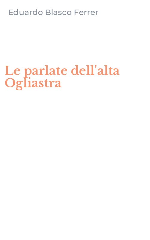 Le parlate dell'alta Ogliastra
