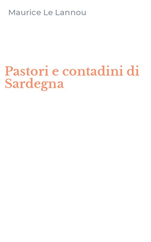 Pastori e contadini di Sardegna
