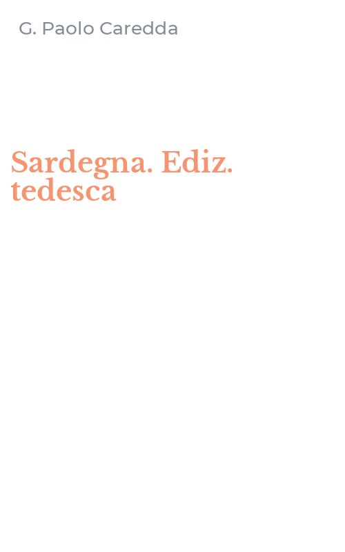 Sardegna. Ediz. tedesca