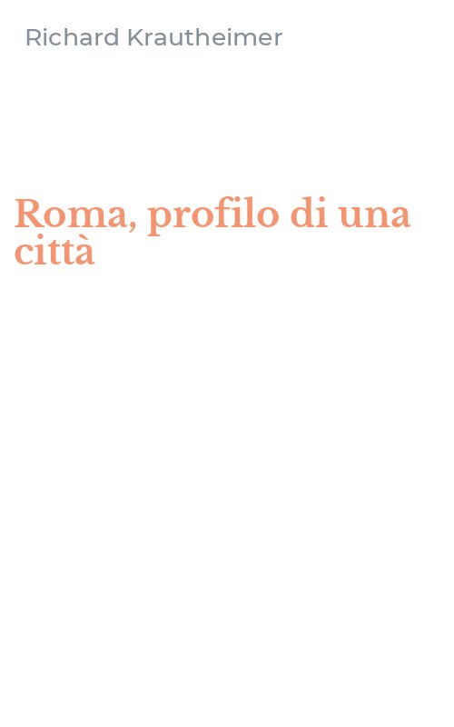 Roma, profilo di una città