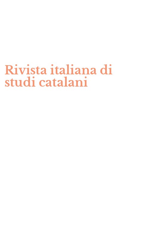 Rivista italiana di studi catalani