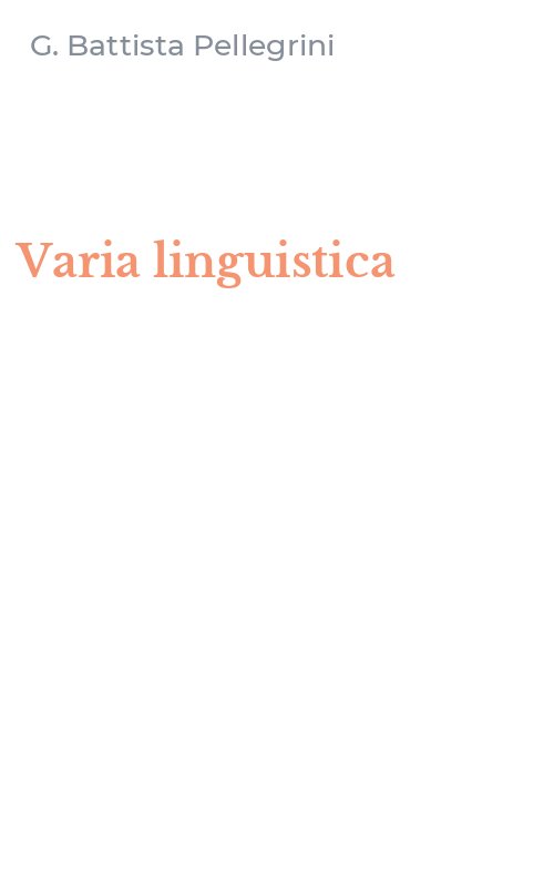 Varia linguistica